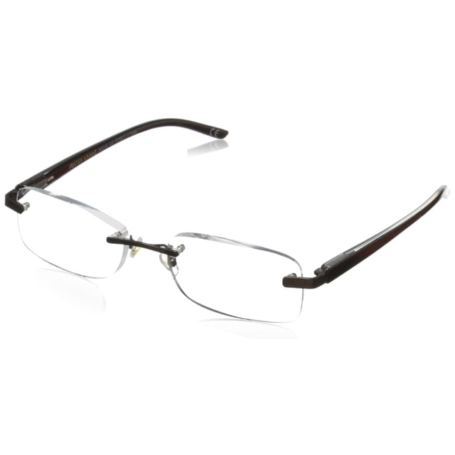 Foster Grant Lunettes de Lecture pour Hommes Rick, Brun/transparent, 59 mm US