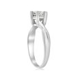 thumbnail image 2 of 3/4 ct Twist Solitaire Diamond Engagement Ring 14K White Gold, 2 of 4