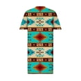 thumbnail image 4 of Birdeem Robe Grande Taille pour Femmes Col en V Robes d'Été Décontractées avec Poches Manches Courtes, 4 of 5