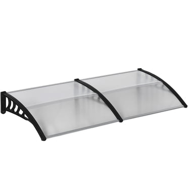 Outsunny Auvent de Fenêtre Auvent de Porte, Couverture de Patio Extérieur pour Porte d'Entrée