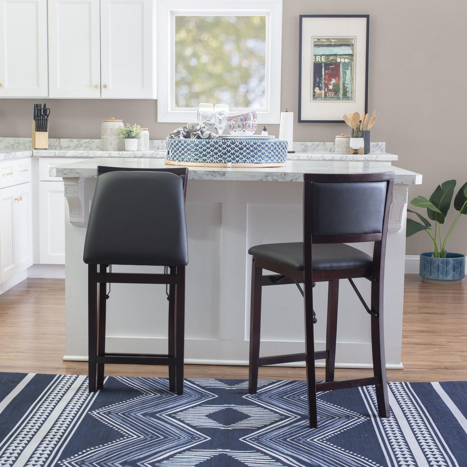 Bronson Pad Back Folding Counter Stool