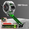 thumbnail image 1 of Fluorescent Steel Tape Measure 5m High Precision Thickened Blade ABS Case Durable Measuring Tool, 1 of 3