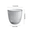 thumbnail image 3 of RuiJiao Clearance Transparent Diamond Flower Pot Double Layer Water Storage Flower Pot Small Planting Pot Lazy Office Flower Pot, 3 of 8