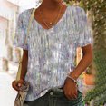thumbnail image 2 of Birdeem Women V-Neck Print T-Shirts Fashion Comfortable Female Blouses Tops, 2 of 6