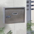 thumbnail image 4 of Rongfmy Locking Wall Mount Mailbox, Mail Boxes Outdoor with Combination Lock, Key Drop Bronze, 4 of 9