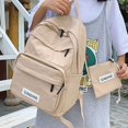 thumbnail image 3 of AMERTEER Cartoon Alphabet Student Backpack Casual Large Capacity Travel 2 Piece Set, 3 of 5