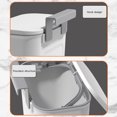 thumbnail image 4 of LSLJS Hanging Trash Can with Lid, Kitchen Cabinet Door Hanging Trash Can Cover Cabinet Trash Can Door Hanging Trash Can Under Sink Door Trash Can RV Bathroom (White), Kitchen Trash Can, 4 of 9