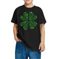 thumbnail image 4 of FAIWAD Hauts pour Enfants Garçons Filles Manches Courtes T-Shirt Graphique de la Saint-Patrick Trèfle Mignon Décontracté Col Rond, 4 of 4
