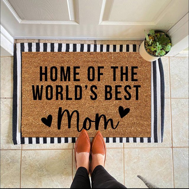 Hbdhejl 2024 New Mother'S Day Printed Welcome Rug Mother'S Day Stain Retro Slip Farmhouse Decorative Rug Farmhouse Mother'S Day Rug Gift Mother'S Day Decorative Rug 1Pc