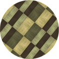 thumbnail image 1 of Ahgly Tapis Rond Lavable en Machine Intérieur Transitionnel Marron Chocolat, 4 Pieds Rond, 1 of 7