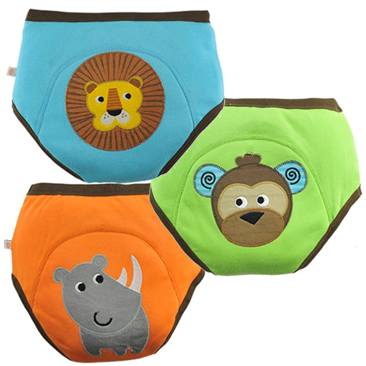 ZOOCCHINI Boys, Girls 3 Piece Organic Cotton Potty Training Pants Set - Toilet Training Underwear