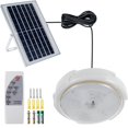 thumbnail image 3 of 54/96/136LED Solar Ceiling light Smart Indoor Solar Pendant Light with Remote Control 6500K Adjustable Brightness Timing Function IP65 Waterproof Solar Shed Lamp for Shed Porch Garage Gar, 3 of 10