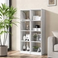 thumbnail image 3 of Costway 2PCS 56" Tall Bookcase, Freestanding Bookshelf with 4 Open Cubes, 3 of 8