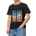 thumbnail image 1 of LUOGENLI T-Shirt pour Filles Mode Décontractée Lettre Col Rond Manches Courtes T-Shirt Haut4 Noir Maxi Tops Noir 10-11 Ans, 1 of 4