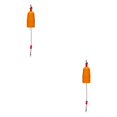 thumbnail image 4 of QualitChoice 360° Rotation Imperméable Dérive Canne à Pêche Mousse Lueur Dérives Alarme Bouée Forte Résistance à la Traction pour l'Eau Salée Carré Orange 2Set, 4 of 6