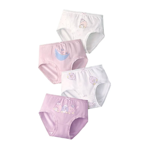 Akiihool Organic Cotton Underwear Toddler Girl Baby Girls Boys Cotton Linen Blend Cute Bloomer Shorts Loose Harem Shorts (Light Purple,5-6 Years)