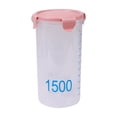 thumbnail image 2 of Chmadoxn With Graduated Round Storage Jars Sealing Jars Plastic Kitchen With Lids Snack Jars Grains Storage Jars Storage Jars Yoghurt Cheese Cake Jars Plasti c Storage Jar, 2 of 6