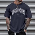 thumbnail image 4 of Men's Raglan Sleeve Letter Print Short Sleeve T-Shirt - Round Neck, Fashion Trend, Perfect for Daily & Casual Occasions, 4 of 4