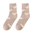 thumbnail image 1 of XIAQUJ Womens Coral Socks Heart Print Socks Colorful Lightweight Cotton Socks Socks B One Size, 1 of 2