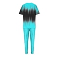 thumbnail image 4 of Ensembles Courts pour Femmes, Tenue 2 Pcs, Ensemble de Sport Décontracté en Polyester, Manches Courtes avec Pantalon Long, 4 of 6