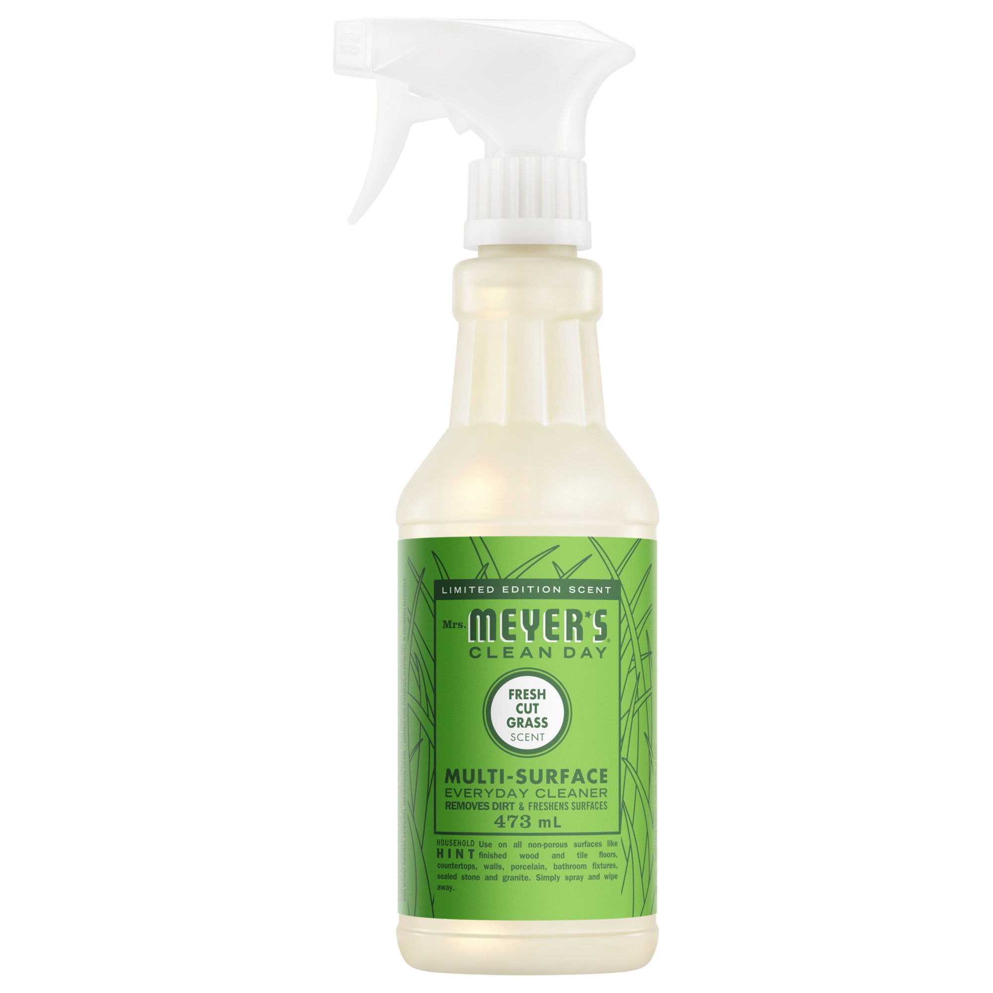 Mrs. Meyer’s Clean Day Multi-Surface Everyday Cleaner, Naturall Cleaner, Fresh Cut Grass Scent, 473mL