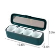 thumbnail image 3 of Vaidha 4 Grids Seasoning Box Spice Jar Kitchen Organizer And Storage Spice Jars Clean Combination Seasoning Box Pepper Shakers Container Spice Container Set, 3 of 6