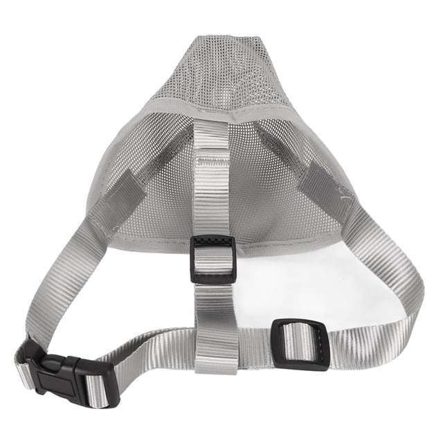Dog Muzzle, Adjustable Breathable Mesh Soft Pet Mesh Muzzle For Outdoor Training Gray