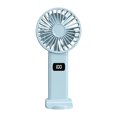 thumbnail image 2 of Limited Time Deal Iumwxz Digital Display Folding Fan USB 5-speed Rechargeable Small Fan Portable Handheld Fan Travel Fan Portable Fan Mini Fan Desk Fan Outdoor Decor, 2 of 8