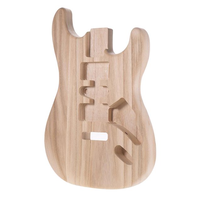 Milaget Unfinished Guitar Polished Body Sycamore Wood for ST Guitar DIY Material Luthier