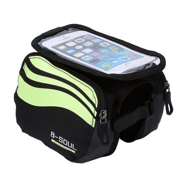Yosoo Sac de Cadre de Bicyclette Imperméable 3 Couleurs, Sac Tube Supérieur pour Tête avant de Vélo, Accessoires pour Téléphone Cellulaire, Sac de Cadre de Bicyclette, Sac de Bicyclette