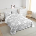 thumbnail image 4 of Erosebridal Bohomian Flower Bedding King Comforter Set, Halloween Bat Down Comforter, Cartoon Theme Decor , Reversible, 4 of 8