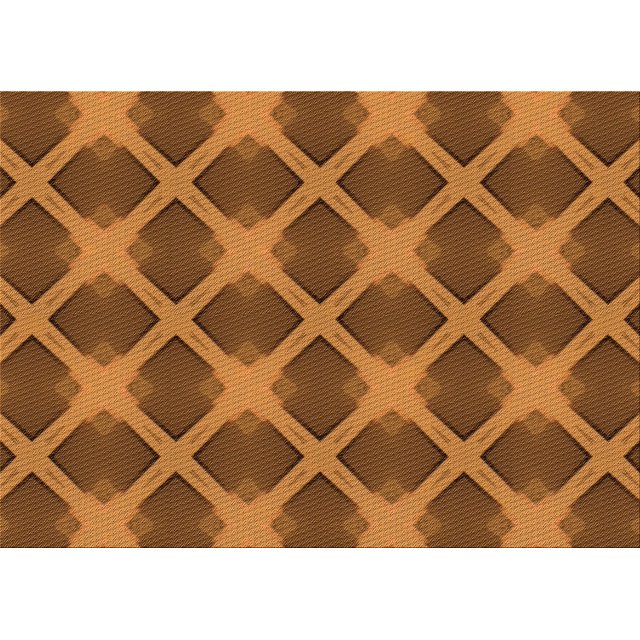 Ahgly Tapis Rectangulaire Lavable en Machine Intérieur Transitionnel Brun Selle, 7 Pieds x 9 Pieds