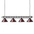 thumbnail image 3 of Wellmet 70 Pool Table Light Billiard Lighting, 4 Lights Pool Table Lights Industrial Island Lights Hanging Light Fixture for Billiard Table, Game Room, Billiard Room, Kitchen, 3 of 4