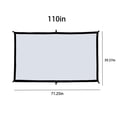 thumbnail image 3 of Liquidation & Promo, Projector Screen 110 Inch, Movie Projector Screen 16:9 Foldable Portable Wrinkle Indoor Outdoor Projection For Home, Party, Office, Classroom JACSZPA Up to 50% OFF [New Arrival], 3 of 9