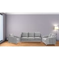 thumbnail image 2 of K-Living Daphne Plush Velvet Sofa With Chrome Legs In Grey, 2 of 3