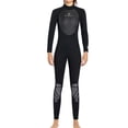thumbnail image 1 of QualitChoice Combinaison de Plongée Haute Efficacité à Manches Longues, Maillot de Bain Doux pour la Peau, Col Ras du Cou Classique, Structure Composite à Trois Couches, Combinaison pour Femmes, Noir G, 1 of 6