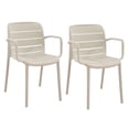 thumbnail image 1 of Fauteuils empilables Patioflare, crème, lot de 2, 1 of 1