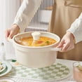 thumbnail image 3 of TIMIFIS Interior Decorations, Home Decor Style Enameled Pot Household Cooking Saucepan Casserole Ceramic Pot Pot Pot Soup Pot Non-Stick Induction Cooker Soup Pot, 3 of 5
