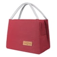 thumbnail image 1 of TIELUTT Sac à Lunch Isolé pour le Travail, Fourre-Tout Thermique Réutilisable avec Sacs de Fruits Frais Étanches, Contenants de Rangement pour Lait pour Réfrigérateur, Contenants Extensibles et Frais, Sac à Collation Réutilisable pour Enfants en Bois avec Poignées, 1 of 4