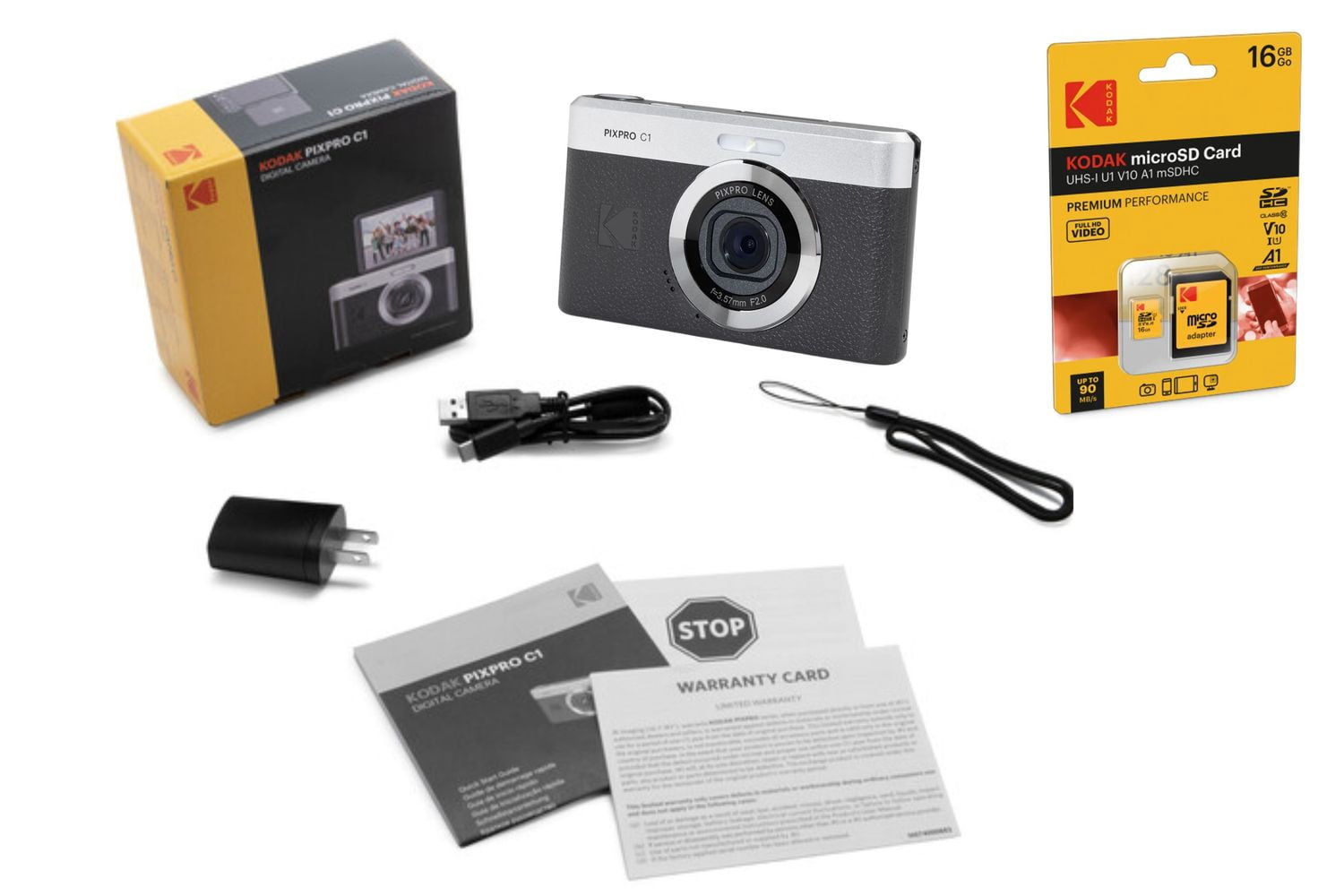 Kodak PIXPRO C1 Compact Digital Camera (BROWN) with 4X Zoom, 13MP