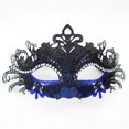thumbnail image 4 of Masque pour Femmes, Peinture Colorée Strass Incrusté Métal Demi-Couverture Costume Cosplay pour Fête à Thème Cosplay, 4 of 8