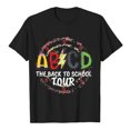 thumbnail image 4 of AWZXDE Hauts pour Filles Enfants Rentrée des Classes T-Shirt Graphique à Manches Courtes Col Rond Lumineux Confortable pour Garçons et Filles, 4 of 4
