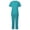 Mint Green, variant on EQWLJWE Nurse Scrubs Uniform Womens Scrubs for Women Set Clearance Nurse Scrubs Costume Women's Cool Stretch V-Neck Top and Cargo Pant Set Plus Size Halloween Scrubs