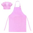 thumbnail image 1 of TOPTIE Cotton Canvas Kids Cooking Aprons and Chef Hat Set, 1 of 6