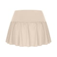 thumbnail image 4 of Timegard Skirts for Women Summer Low Waist Ruched Mini Skirts Solid Color Casual Loose Workout Shorts, 4 of 6