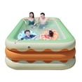 thumbnail image 3 of PVC Inflatable Pool, Inflatable Swimming Pool Foldable  for Indoor for Family 4.3ft, 3 of 8