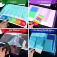 thumbnail image 3 of Nvzi Plastic File Folders, 10 PCS Plastic Folders for Document, A4 Size Plastic Envelopes with Snap Closure, Clear File Folders Document Folders File Bags for Office,Blue, 3 of 4