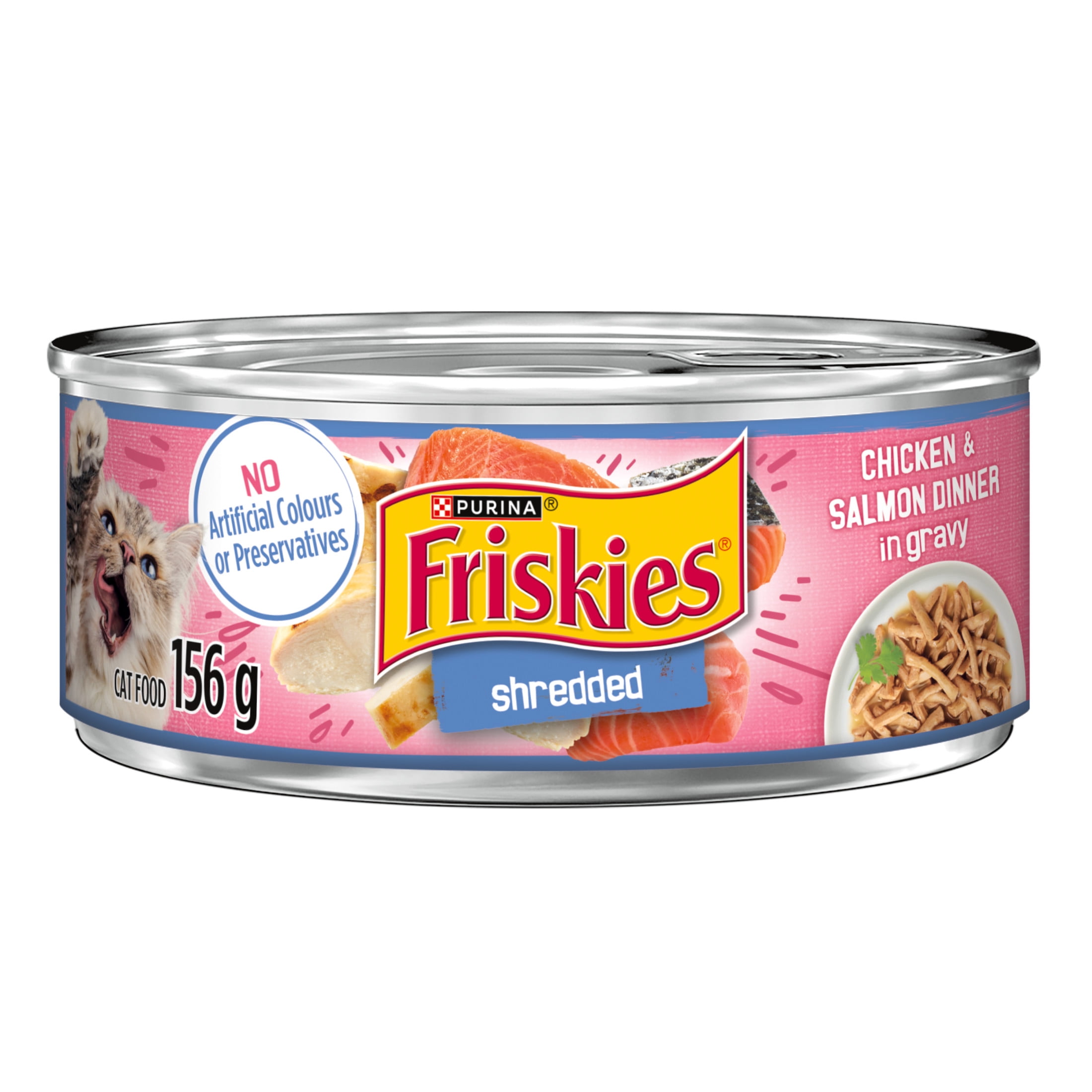 Friskies en Lanières Dîner de Poulet et Saumon Nourriture pour Chats