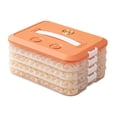 thumbnail image 1 of Binwennn Kitchen Organizers for Pantry Freezer Containers for Food Freezer Shelf for Top Freezer Dumpling Storage 4 Layer Dumpling Food Storage Containers With Lid For Fridge Stackable Cookie, 1 of 3