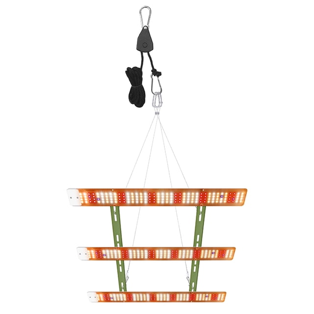Tignapoo Lampe de Croissance LED à Spectre Complet 120W pour Plantes d'Intérieur, 468 LED, Angle de Faisceau de 122°, 9334lm, AC100V-277V, Blanc, Fiche US, Éclairage de Serre et Hydroponique